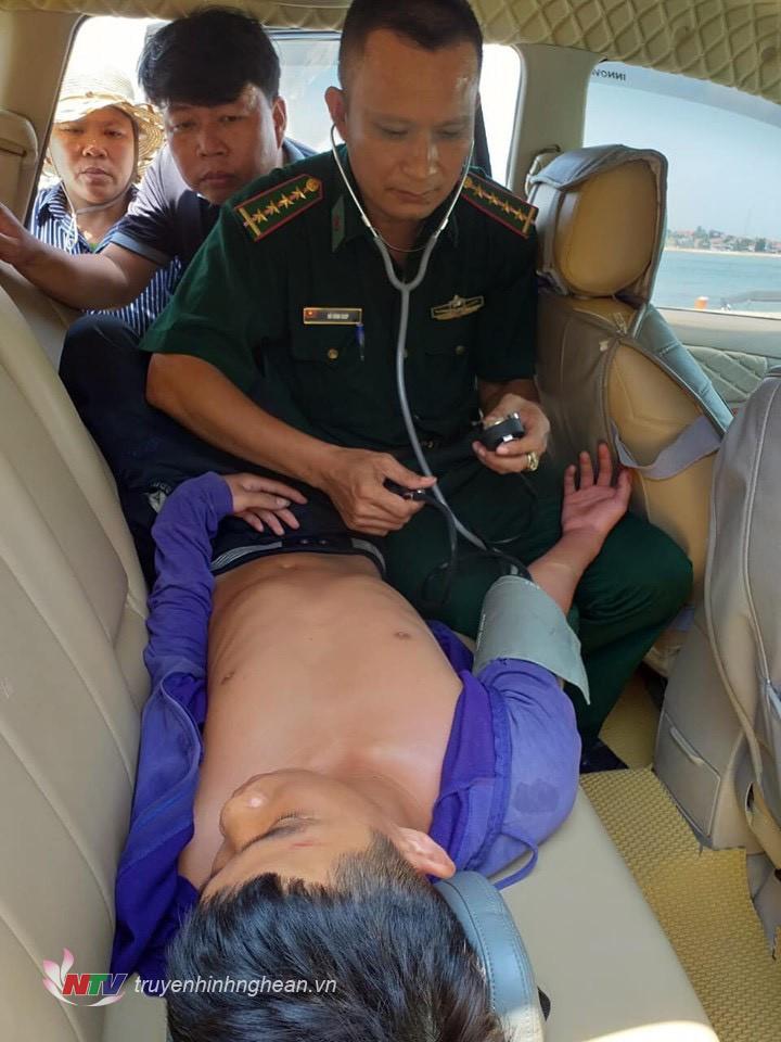 Nạn nhân bị chấn thương sọ não 