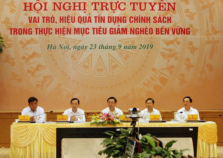 Phó Thủ tướng Vương Đình Huệ chủ trì hội nghị tại điểm cầu Trung ương.
