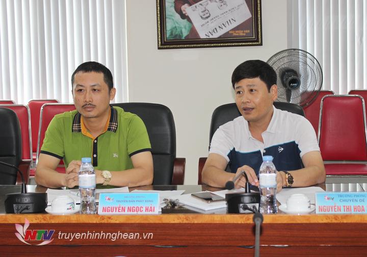 Đồng chí Trần Minh Ngọc - Phó Giám đốc Đài PT-TH PG88 go Bắn cá phát biểu tại buổi làm việc.