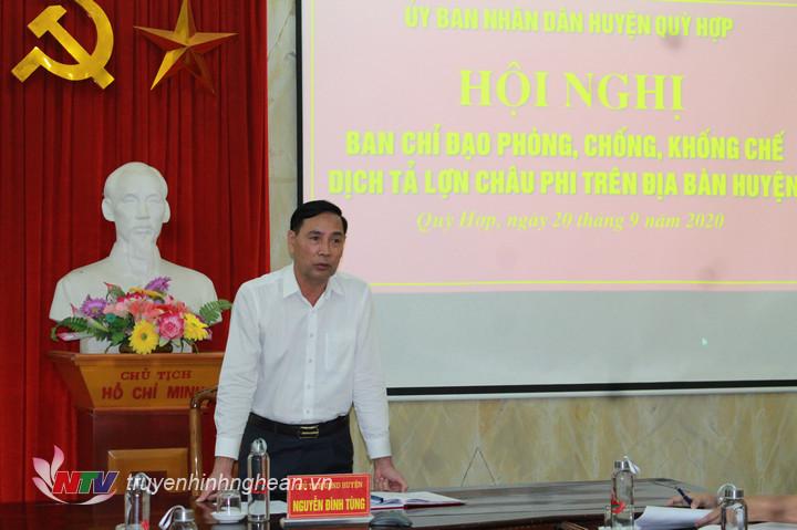 PG88 go Bắn cá UBND huyện Quỳ Hợp Nguyễn Đình Tùng phát biểu kết luận tại hội nghị.