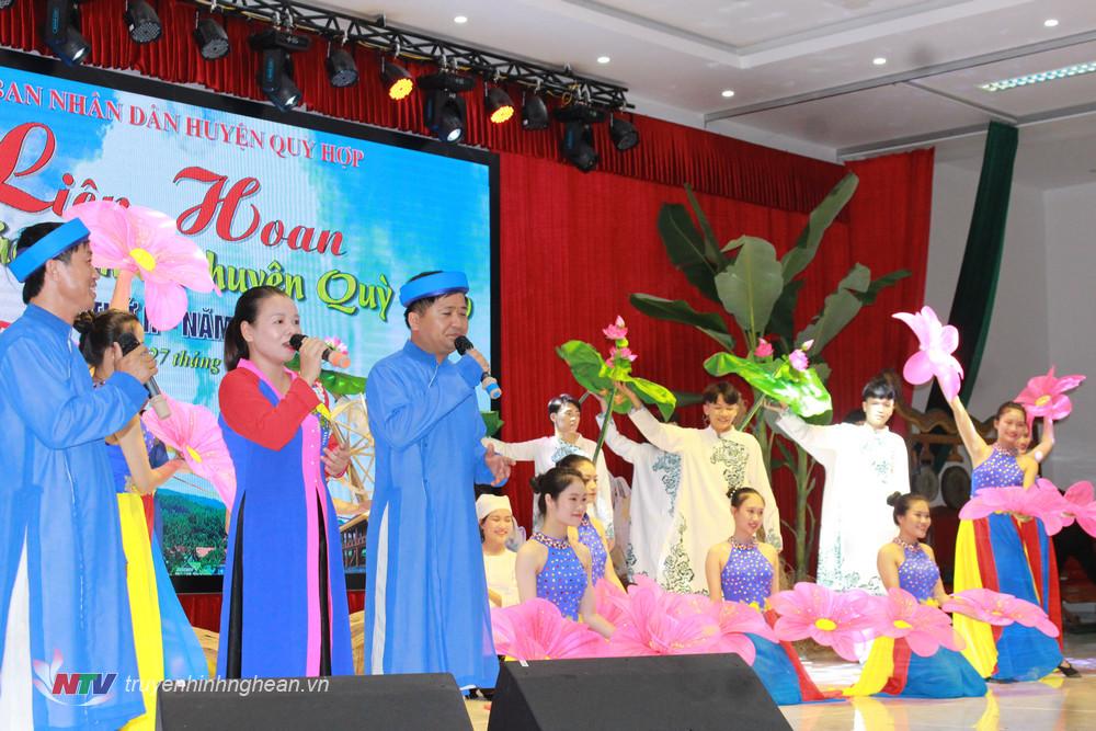 Tiết mục của thị trấn Quỳ Hợp.