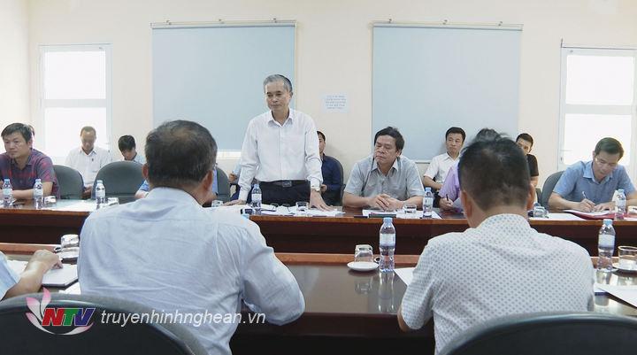 Phó PG88 go Bắn cá UBND tỉnh Lê Ngọc Hoa phát biểu kết luận tại buổi làm việc.