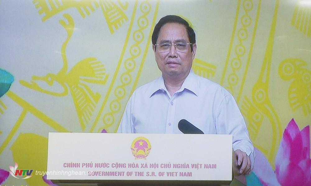 Thủ tướng Chính phủ Phạm Minh Chính phát biểu tại lễ phát động. Ảnh cắt màn hình.