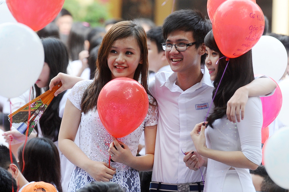 Học sinh đầu năm học mới.