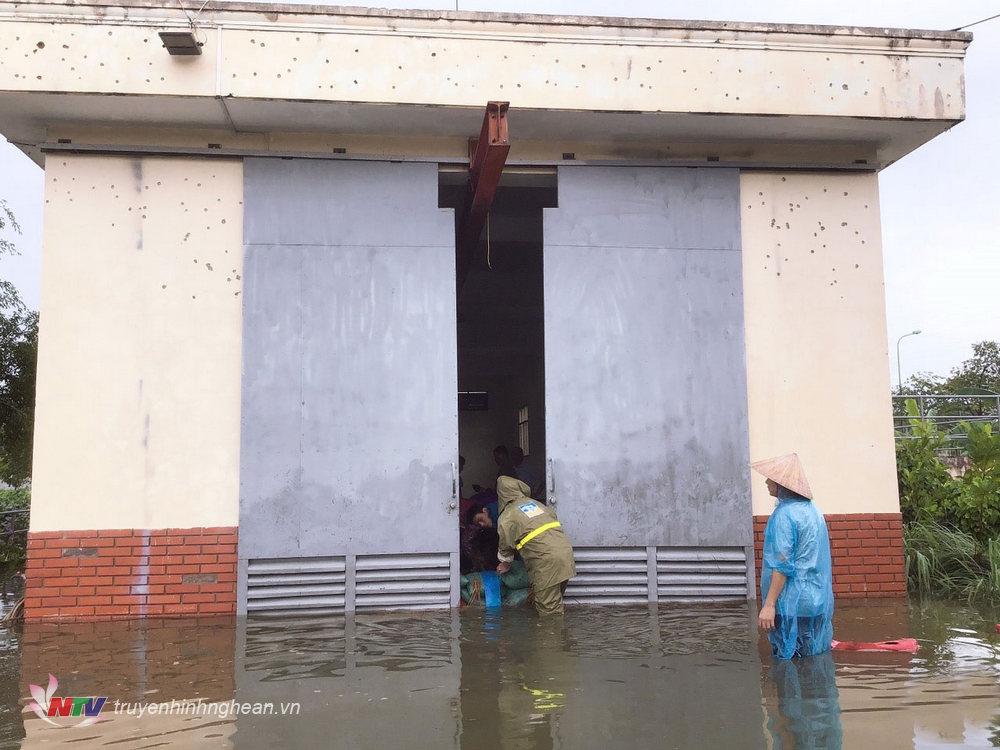 Các trạm bơm và hệ thống cống xả tự nhiên hoạt động liên tục.