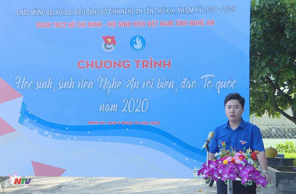 đ/c Lê Văn Lương - Phó Bí thư Tỉnh đoàn