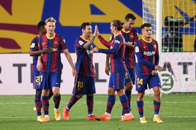 Messi và Barca vừa thắng trận thứ ba dưới thời HLV Koeman.