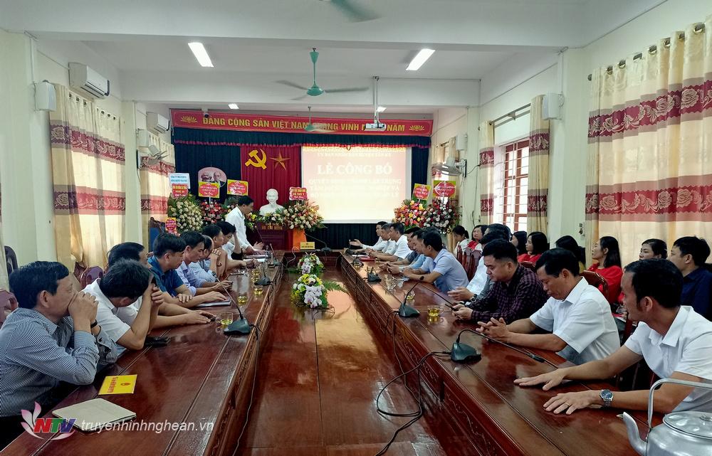 Toàn cảnh lễ công bố Quyết định.