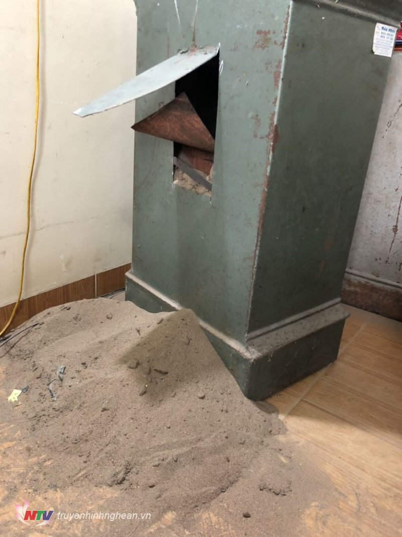 Một góc hiện trường vụ trộm.