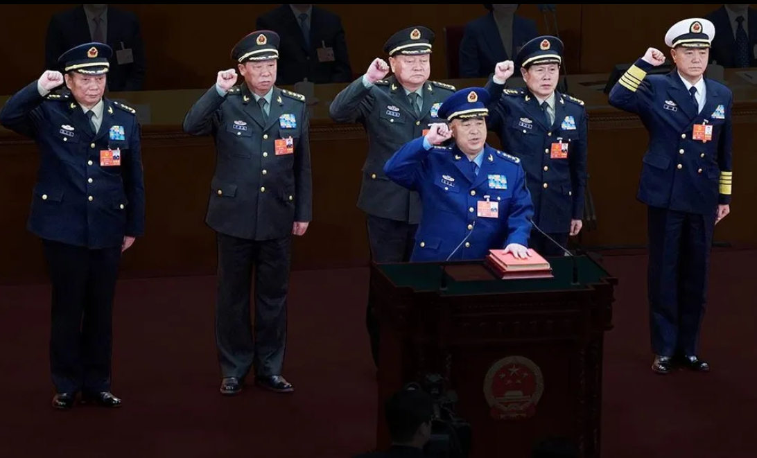 Những tướng lĩnh tại Đại lễ đường Nhân dân Trung Quốc năm 2018. Ảnh: Reuters.