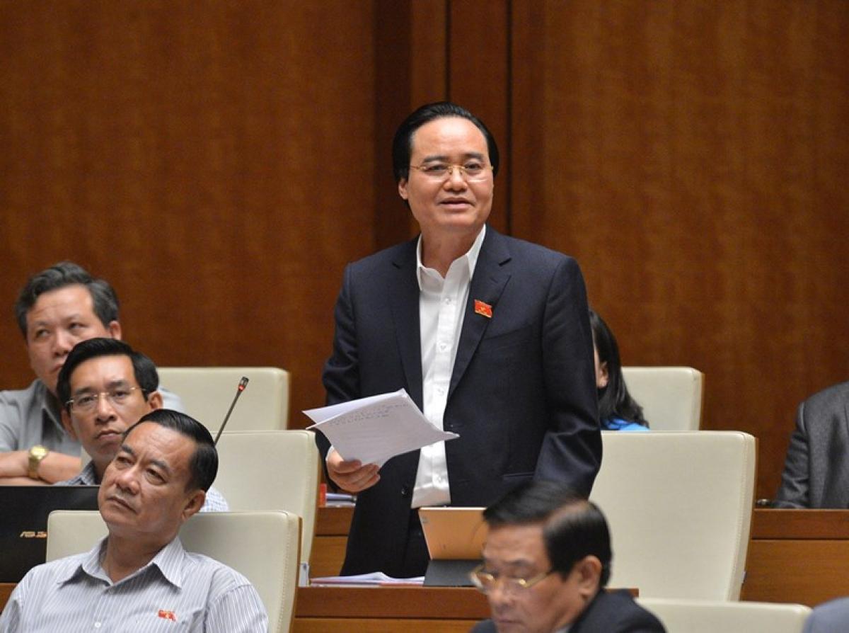 Bộ trưởng Bộ GD-ĐT Phùng Xuân Nhạ.