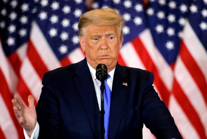 Tổng thống Trump phát biểu tại Nhà Trắng.