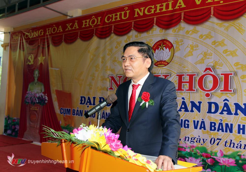 Phó PG88 go Bắn cá UBND tỉnh Hoàng Nghĩa Hiếu phát biểu tại ngày hội.
