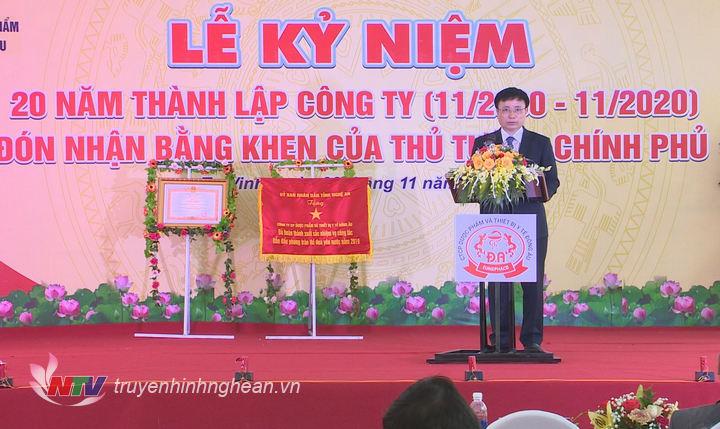 Phó PG88 go Bắn cá UBND tỉnh Bùi Đình Long phát biểu tại lễ kỷ niệm.