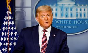 Trump phát biểu tại Nhà Trắng tối 5/11. Ảnh: Reuters.
