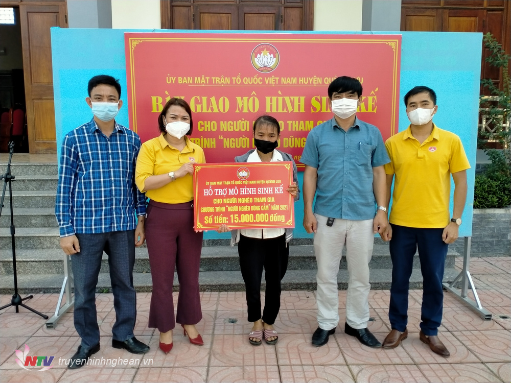 Hỗ trợ mô hình sinh kế tại xã Quỳnh Hồng
