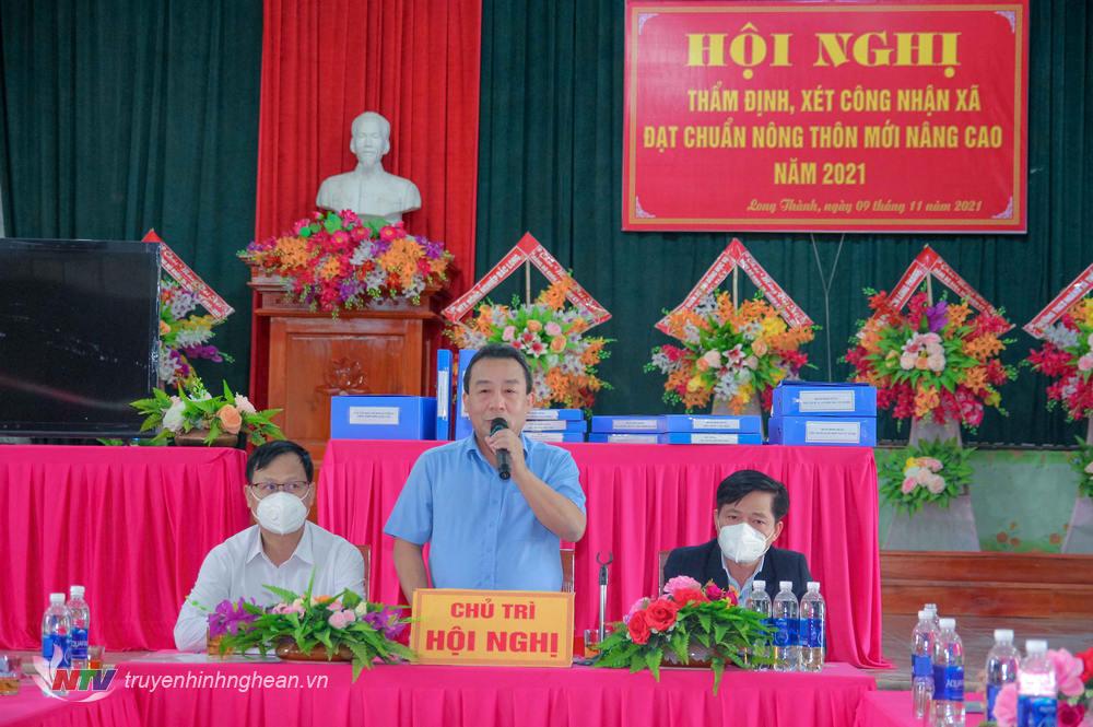 Ông Nguyễn Văn Đệ - Giám đốc Sở NN&PTNT, Chánh văn phòng điều phối NTM tỉnh kết luận kết quả kiểm tra, thẩm định