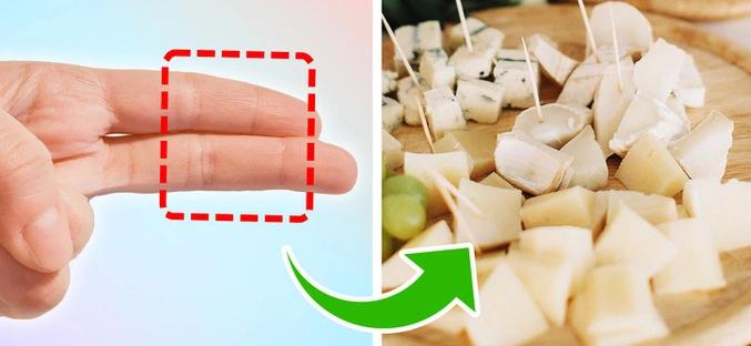 Phô mai là món ăn quen thuộc trong thực đơn của người phương Tây. Khẩu phần phô mai khuyến nghị không nên vượt quá hai ngón tay.