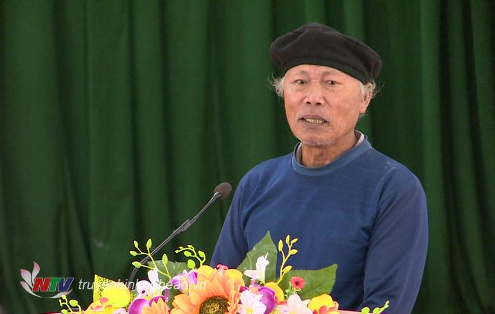 Cử tri thị xã Hoàng Mai nêu ý kiến, kiến nghị.