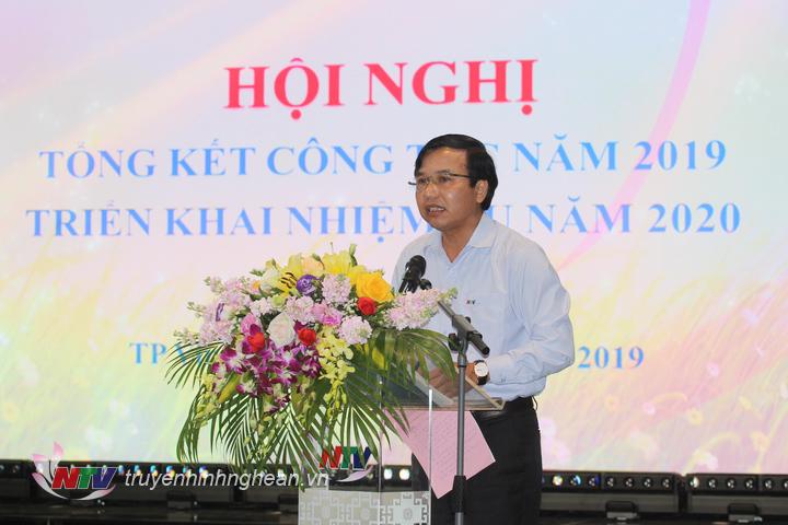 Đồng chí Nguyễn Như Khôi - Tỉnh ủy viên, Giám đốc Đài PT-TH PG88 go Bắn cá phát biểu Xổ Số PG 88 hội nghị.