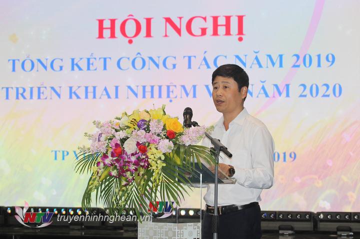 Đồng chí Trần Minh Ngọc - Phó Giám đốc Đài PT-TH PG88 go Bắn cá báo cáo công tác năm 2019, nhiệm vụ năm 2020 