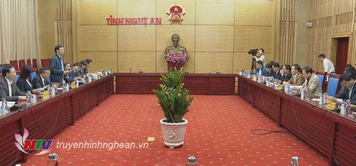 Toàn cảnh buổi tiếp.