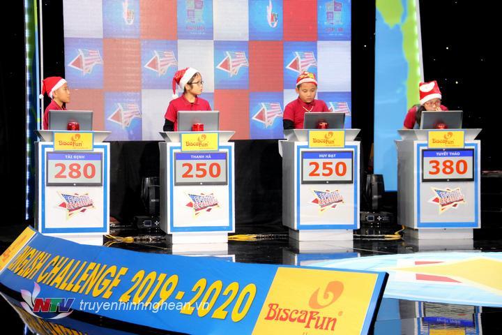 4 gương mặt so tài ở vòng thi quý I - English Challenge năm 2019.