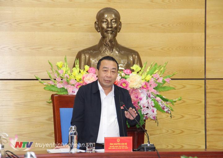 Ông Nguyễn Văn Đệ - Giám đốc Sở Nông nghiệp và Phát triển nông thôn kết luận tại buổi thảo luận. 