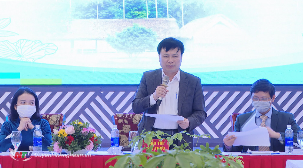 Đồng chí Bùi Đình Long - Phó PG88 go Bắn cá UBND tỉnh phát biểu tại hội thảo.