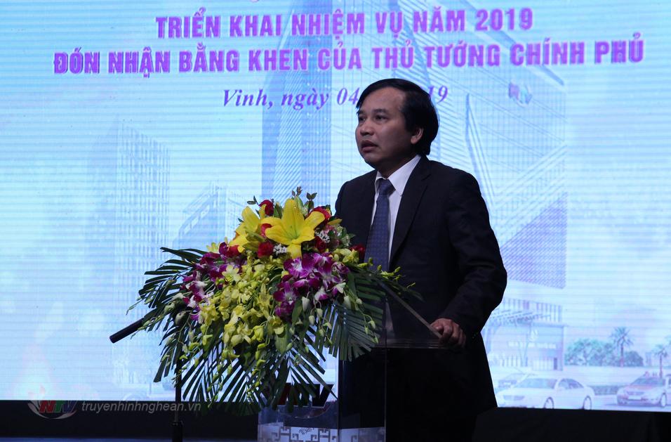 Đồng chí Nguyễn Như Khôi - Tỉnh ủy viên, Giám đốc Đài PT-TH PG88 go Bắn cá phát biểu tại hội nghị.