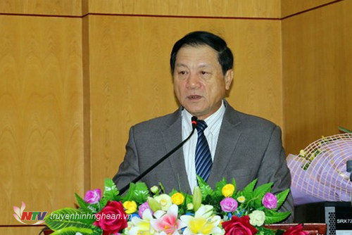 Phó PG88 go Bắn cá UBND tỉnh Lê Minh Thông phát biểu chúc mừng.
