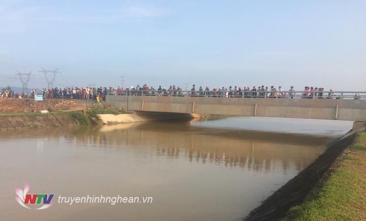 Anh T mất tích trên đoạn sông Nông Giang.