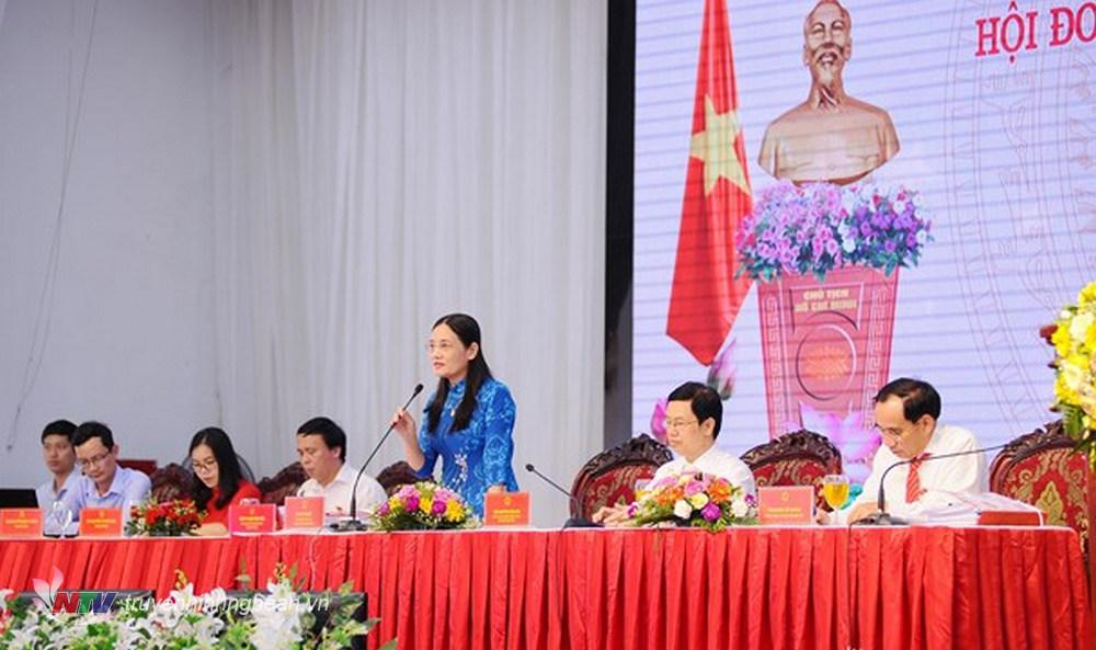 Bà Cao Thị Hiền - Uỷ viên Ban Thường vụ Tỉnh uỷ, Phó PG88 go Bắn cá HĐND tỉnh kết luận phiên chất vấn 