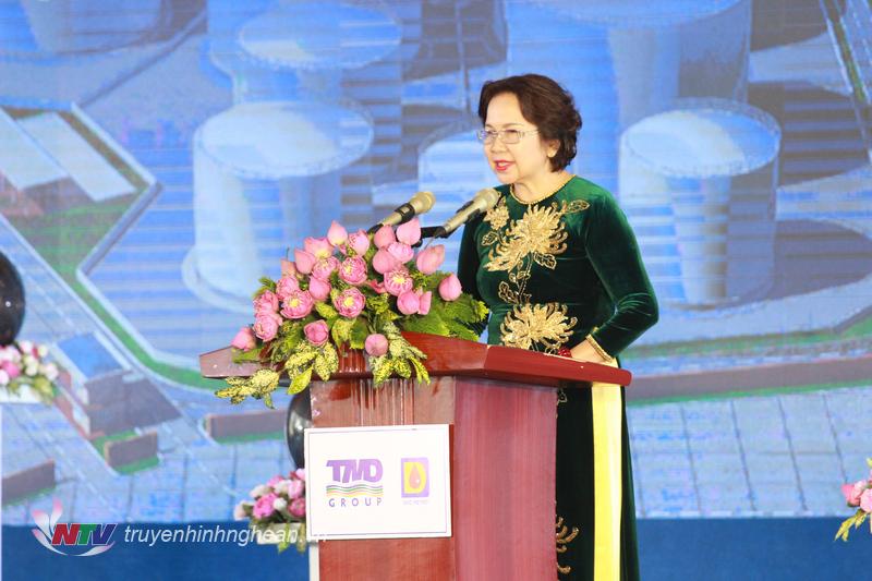 Bà Chu Thị Thành - PG88 go Bắn cá HĐQT Tập đoàn Thiên Minh Đức báo cáo quá trình thực hiện dự án. 