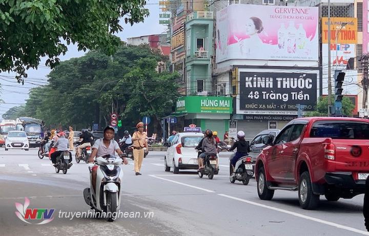 Giao thông trên địa bàn thành phố Vinh trở lại bình thường