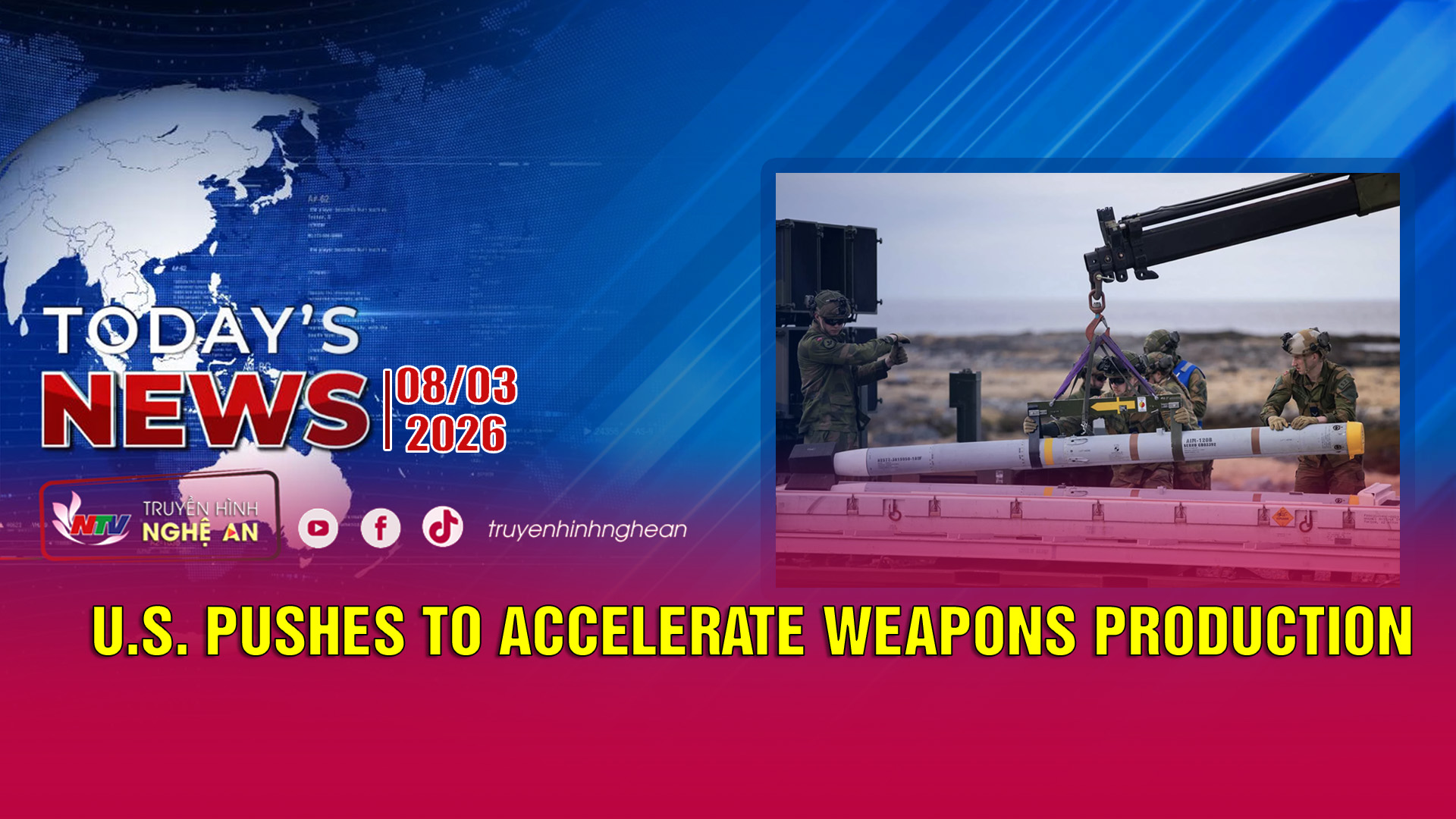 Today's News 08/03/2026: U.S. Pushes to Accelerate Weapons Production
