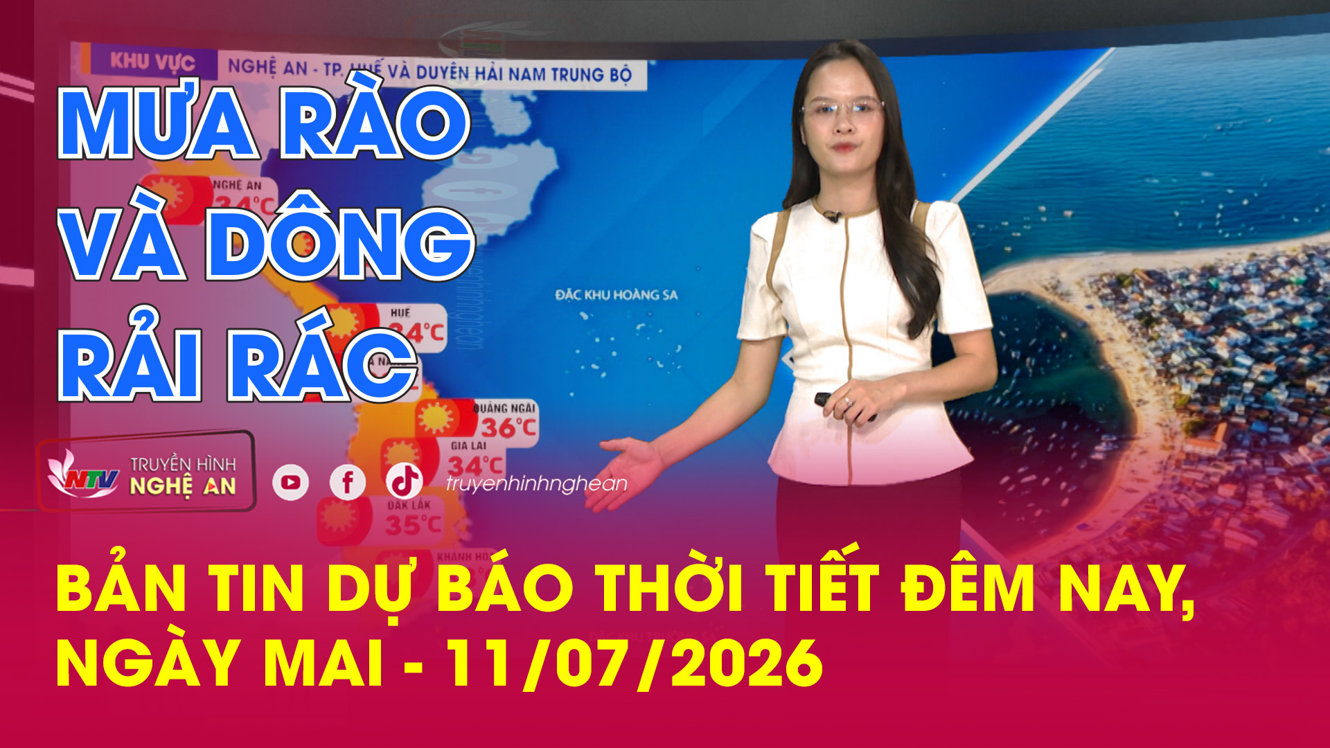 Dự báo thời tiết đêm nay, ngày mai - 11/07/2026