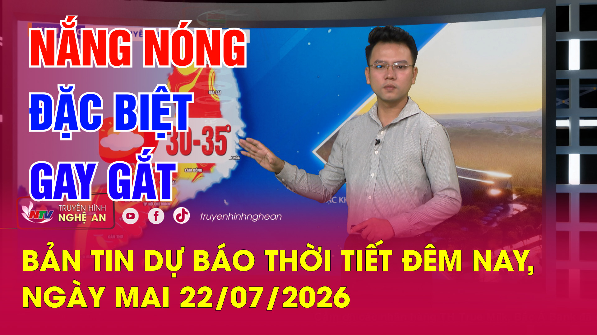 Dự báo thời tiết đêm nay, ngày mai - 22/07/2026