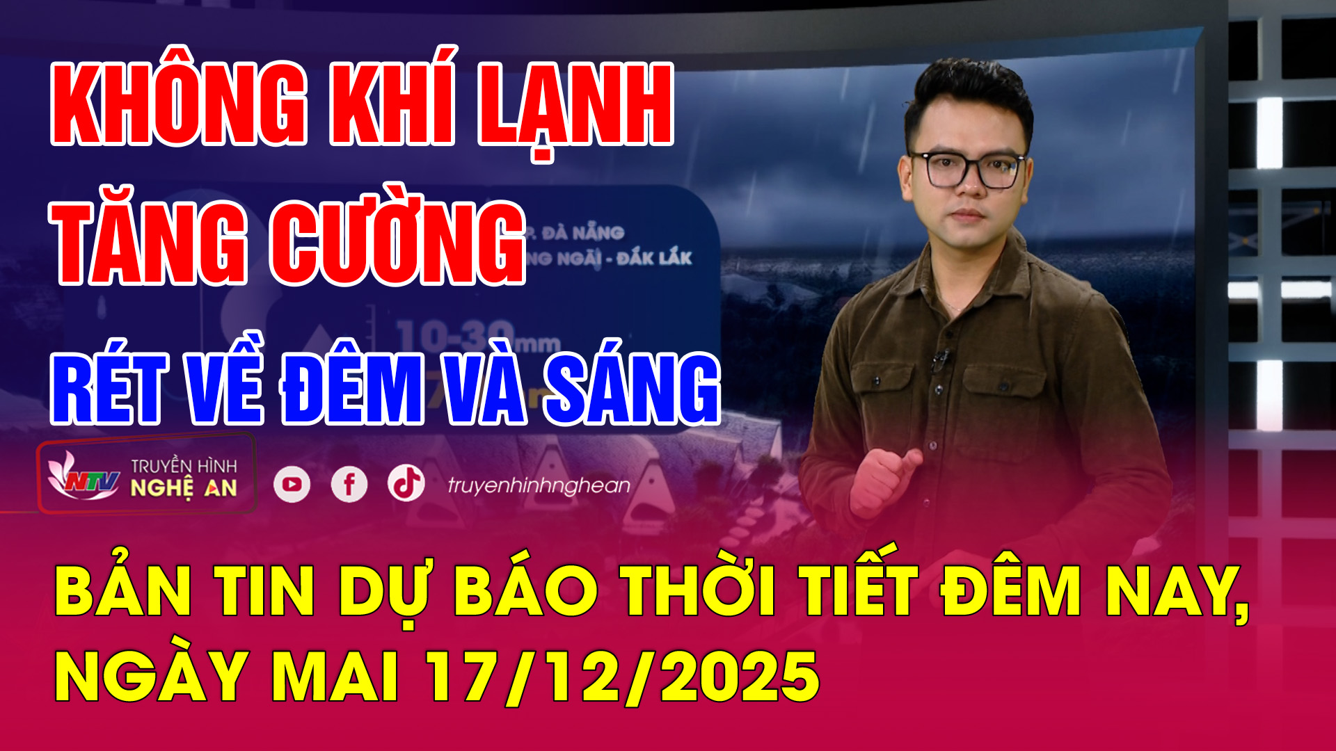 PG88.com Win Dự báo thời tiết đêm nay, ngày mai 17/12/2025